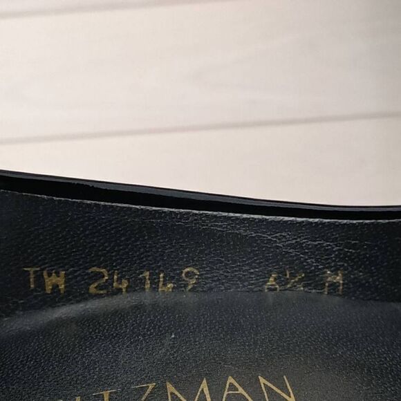 Stuart Weitzman Women's Platform Peep Toe Block Heels Black Size 6.5 M - Picture 6 of 7